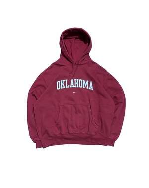 Vintage Nike Center Swoosh Oklahoma University Hoodie